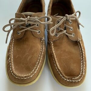 Sperry Brown Leather Boat Shoes